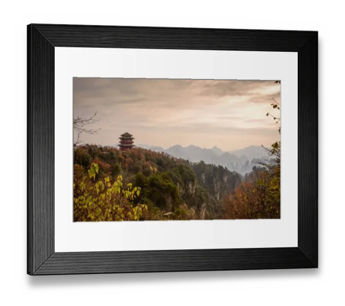 Framed Print : Tianzishan temple Framed Print : Tianzishan temple