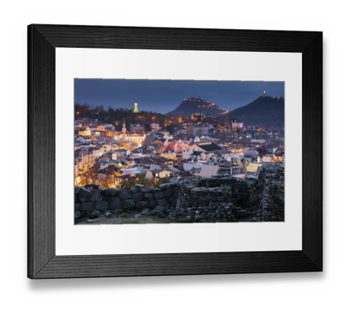 Framed Print : Plovdiv. Ancient town of Plovdiv Framed Print : Plovdiv. Ancient town of Plovdiv