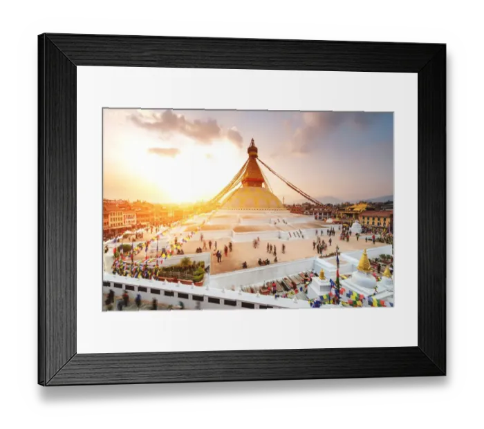 Framed Print : Boudhanath Stupa in Kathmandu, Nepal Framed Print : Boudhanath Stupa in Kathmandu, Nepal