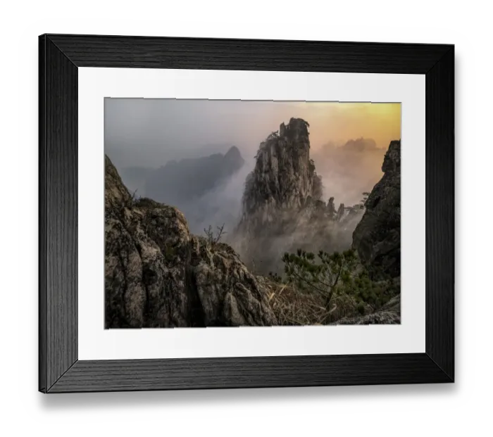 Framed Print : Huangshan Mountain Framed Print : Huangshan Mountain