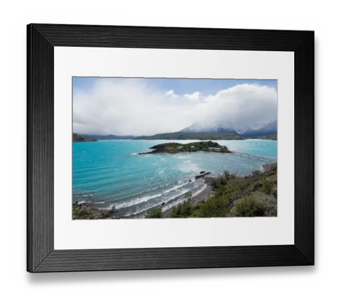 Framed Print : Chilean Patagonia Lake Torres del Paine National Park