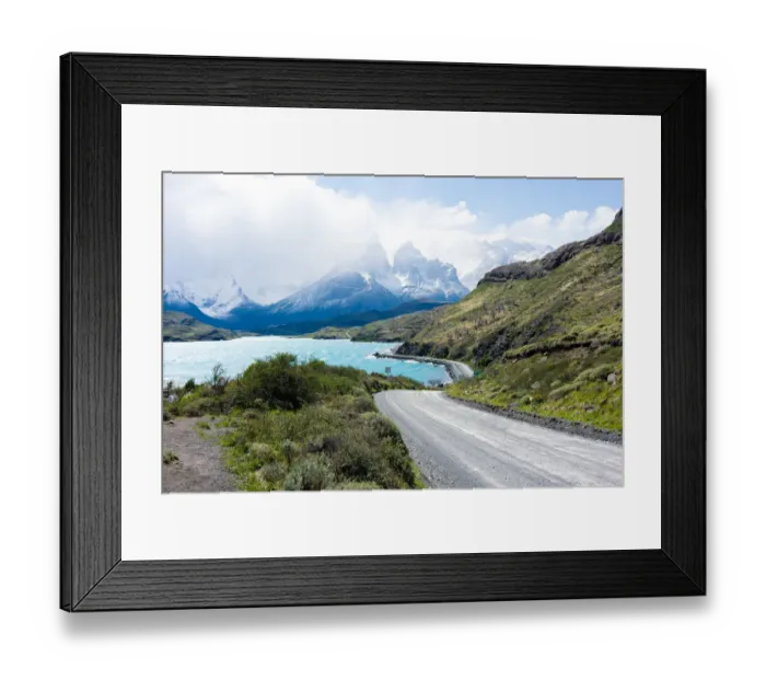 Framed Print : Chilean Patagonia Lake Torres del Paine National Park Framed Print : Chilean Patagonia Lake Torres del Paine National Park