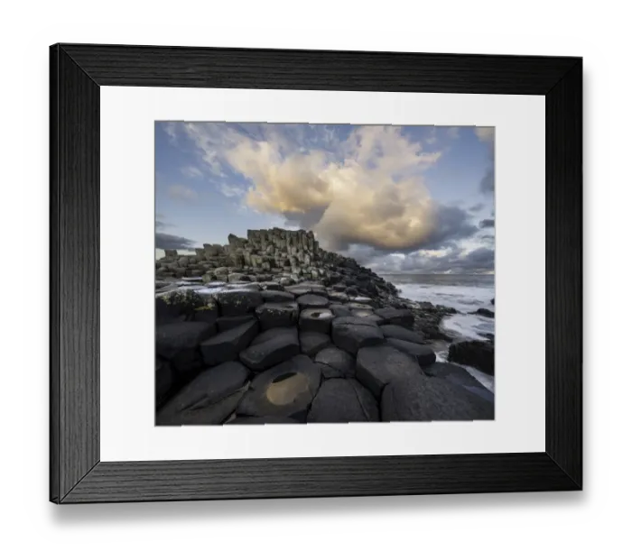 Framed Print : Giants Causeway during sunrise in Autumn Framed Print : Giants Causeway during sunrise in Autumn