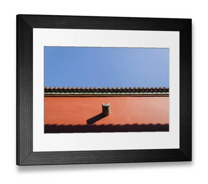Framed Print : red wall, forbidden city Framed Print : red wall, forbidden city