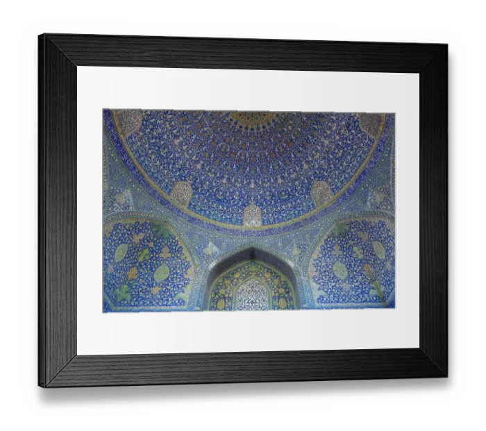 Framed Print : Imam mosque blue dome, Isfahan, Iran Framed Print : Imam mosque blue dome, Isfahan, Iran