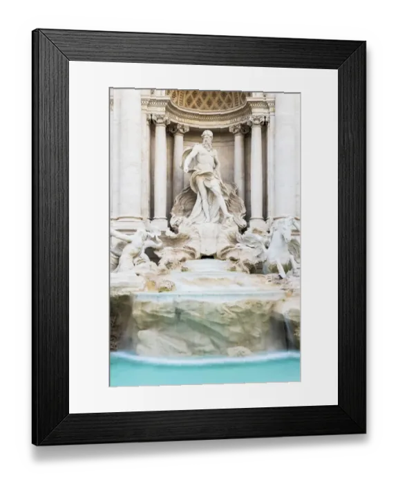 Framed Print : Details of the statues of the Trevi Fountain in Rome, Italy Framed Print : Details of the statues of the Trevi Fountain in Rome, Italy