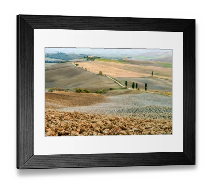 Framed Print : Terrapille country house in Val D Orcia, Siena Framed Print : Terrapille country house in Val D Orcia, Siena