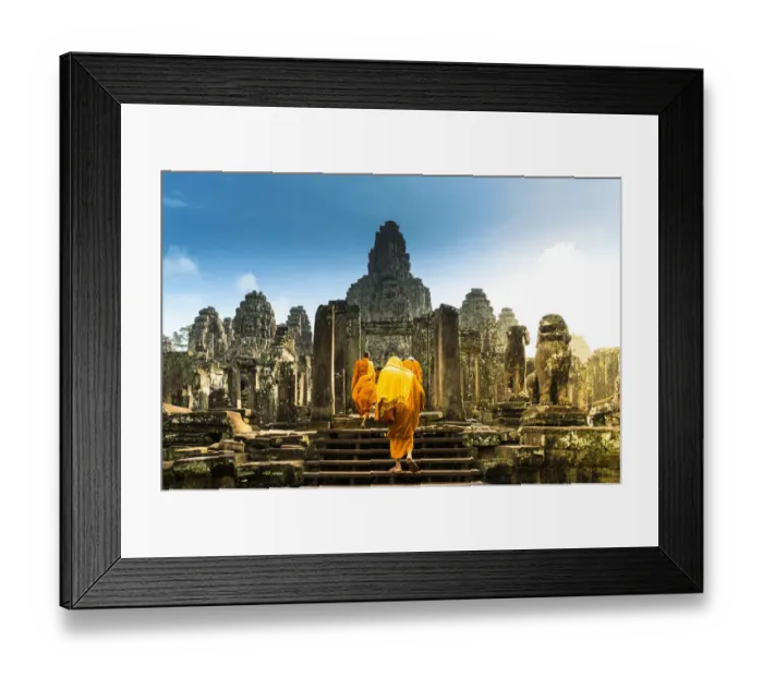 Framed Print : bayon temple, Angor Wat, Cambodia Framed Print : bayon temple, Angor Wat, Cambodia