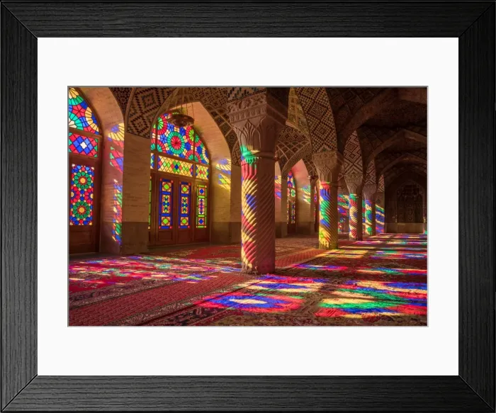 Framed Print : Nasir ol Molk Mosque in Shiraz, Iran Framed Print : Nasir ol Molk Mosque in Shiraz, Iran