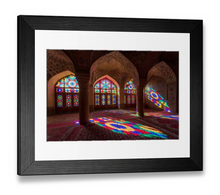 Framed Print : Nasir Al-Mulk Mosque, Shiraz, Iran Framed Print : Nasir Al-Mulk Mosque, Shiraz, Iran