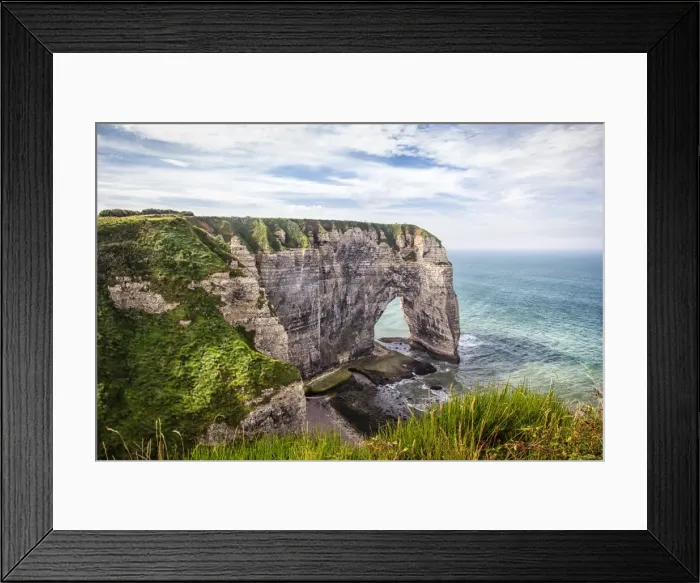 Framed Print : Etretat. White limestone cliffs of french coastline of Etretat, Normandy Framed Print : Etretat. White limestone cliffs of french coastline of Etretat, Normandy