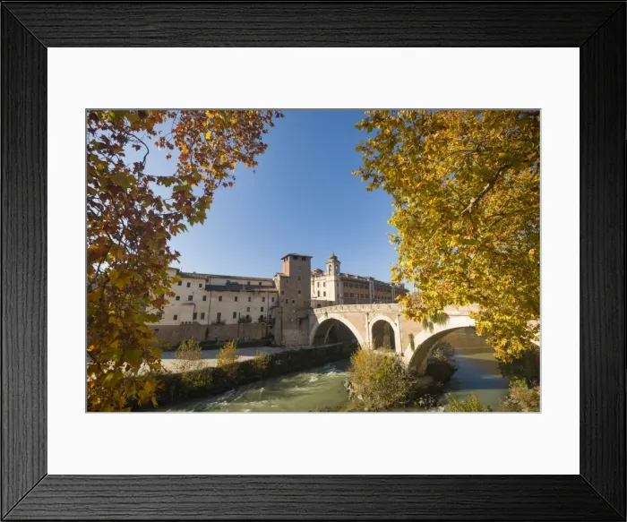 Framed Print : Isola Tiberina, Rome, Italy Framed Print : Isola Tiberina, Rome, Italy