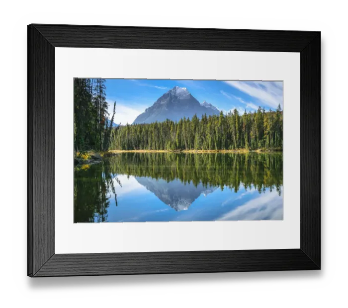 Framed Print : Whirlpool Peak & Leach Lake, Jasper National Park, Alberta, Canada Framed Print : Whirlpool Peak & Leach Lake, Jasper National Park, Alberta, Canada