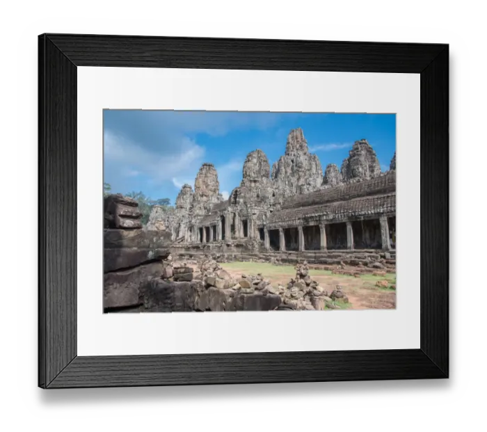 Framed Print : Bayon temple the ancient stone faces of bayon, siem reap, Cambodia Framed Print : Bayon temple the ancient stone faces of bayon, siem reap, Cambodia