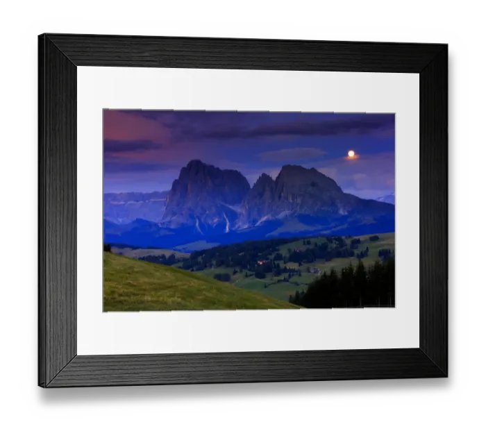 Framed Print : Alpe di Siusi, Dolomites Framed Print : Alpe di Siusi, Dolomites