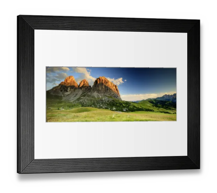 Framed Print : Sassolungo at dawn Framed Print : Sassolungo at dawn