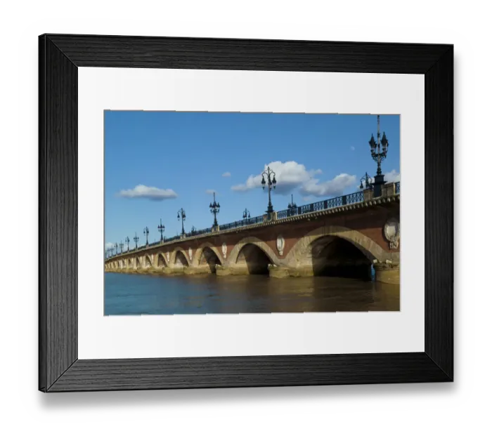 Framed Print : The Pont De Pierre, Bordeaux, Gironde, Aquitaine, France Framed Print : The Pont De Pierre, Bordeaux, Gironde, Aquitaine, France
