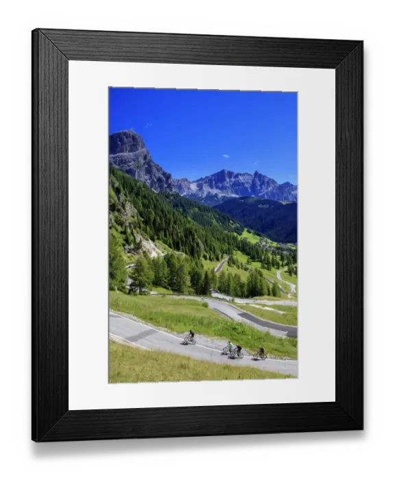 Framed Print : Bilers on Gardena pass Framed Print : Bilers on Gardena pass