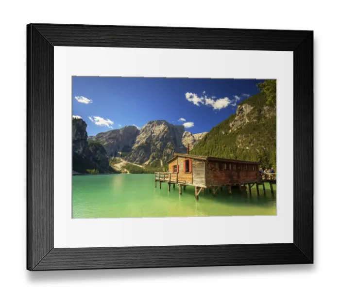 Framed Print : Braies lake Framed Print : Braies lake