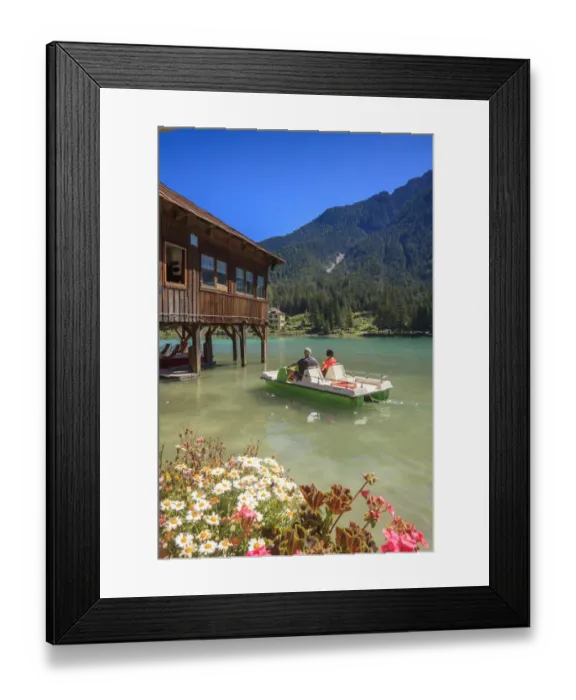 Framed Print : Dobbiaco lake, Dolomites Framed Print : Dobbiaco lake, Dolomites