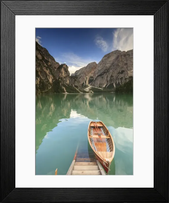 Framed Print : Braies lake Framed Print : Braies lake