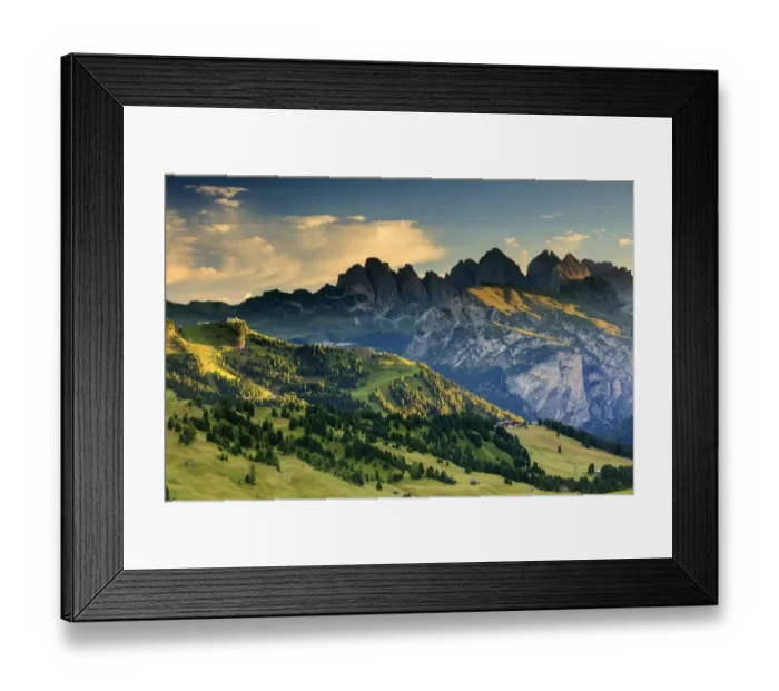 Framed Print : Odles mountains at sunrise Framed Print : Odles mountains at sunrise