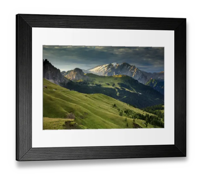 Framed Print : Marmolada mountain at sunrise Framed Print : Marmolada mountain at sunrise