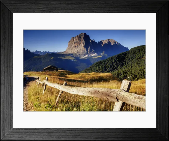 Framed Print : Sassolungo at sunrise Framed Print : Sassolungo at sunrise