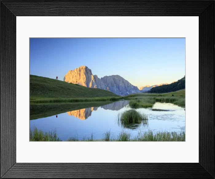 Framed Print : Sassolungo at dawn Framed Print : Sassolungo at dawn