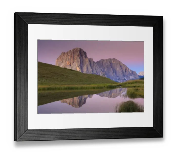 Framed Print : Sassolungo at dawn Framed Print : Sassolungo at dawn