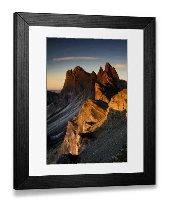 Framed Print : Seceda mountain Framed Print : Seceda mountain