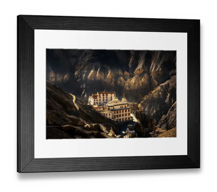 Framed Print : Lamayuru temple in Leh ladakh on the hill in mountain valley Framed Print : Lamayuru temple in Leh ladakh on the hill in mountain valley