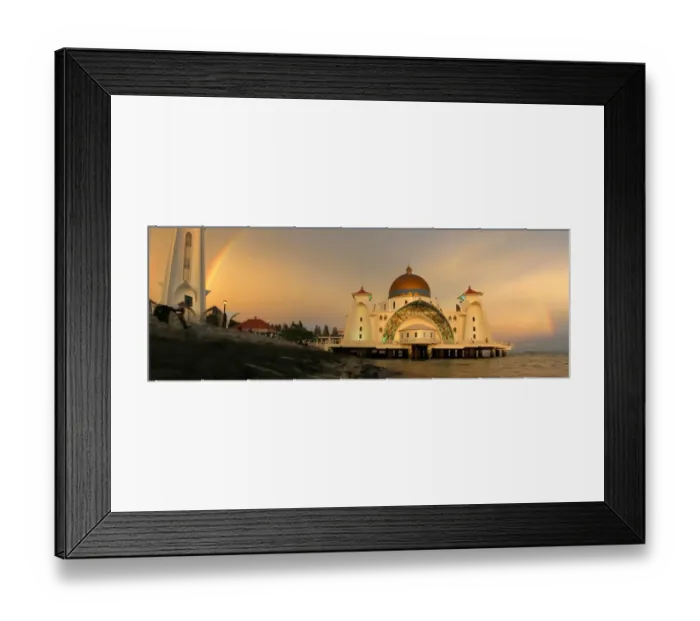 Framed Print : Malacca Straits Mosque, Melaka, Malaysia Framed Print : Malacca Straits Mosque, Melaka, Malaysia