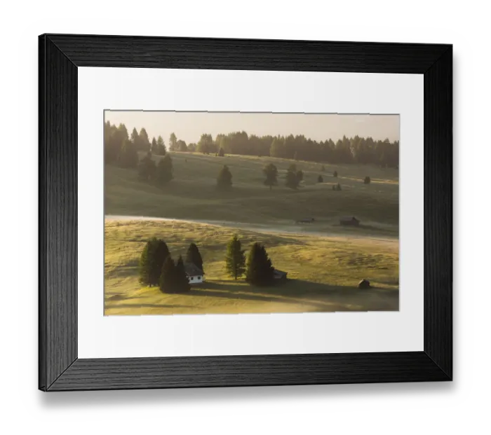 Framed Print : Alpe Di Siusi in the morning Framed Print : Alpe Di Siusi in the morning