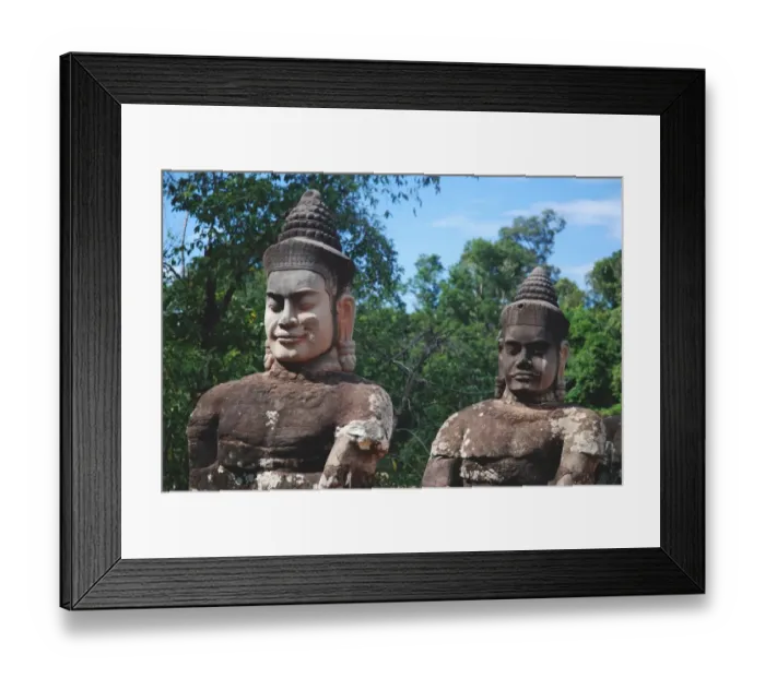 Framed Print : Giants causeway at south gate of Angkor Thom Framed Print : Giants causeway at south gate of Angkor Thom
