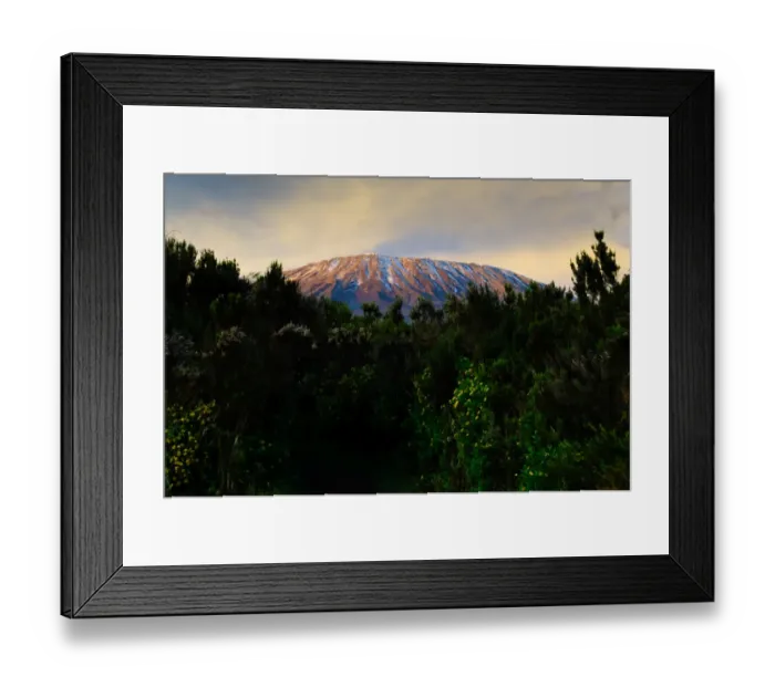 Framed Print : First Light on Mt. Kilimanjaro Framed Print : First Light on Mt. Kilimanjaro