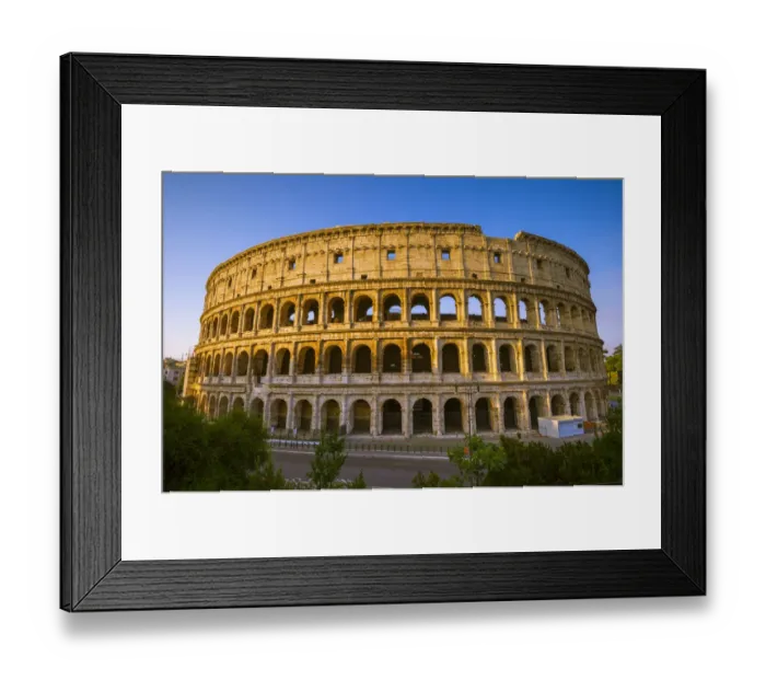 Framed Print : Rome, Lazio, Italy. Colosseum at sunrise