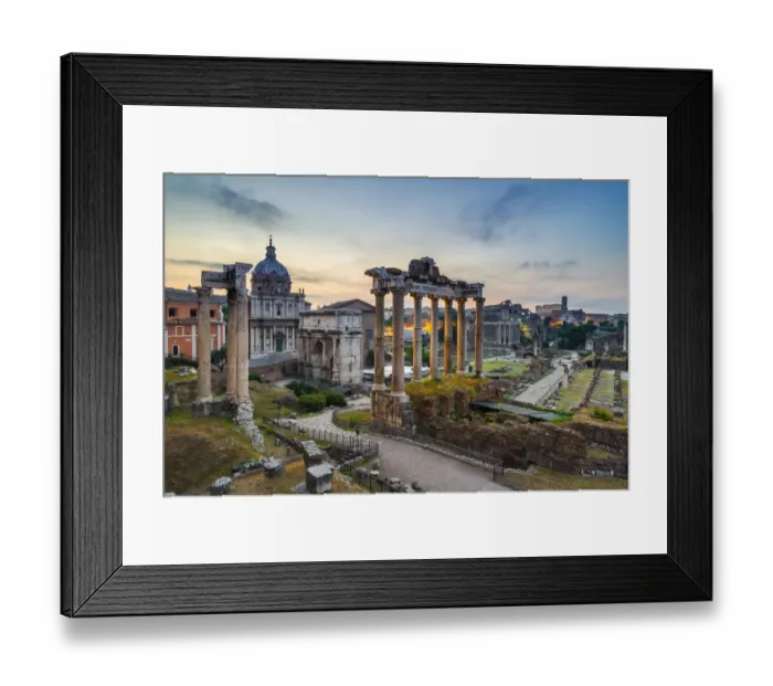 Framed Print : Rome, Lazio, Italy. Imperial fora at sunrise Framed Print : Rome, Lazio, Italy. Imperial fora at sunrise