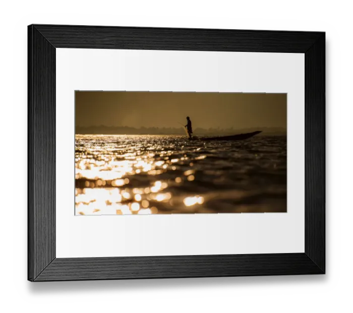 Framed Print : Fisherman at inle lake Framed Print : Fisherman at inle lake