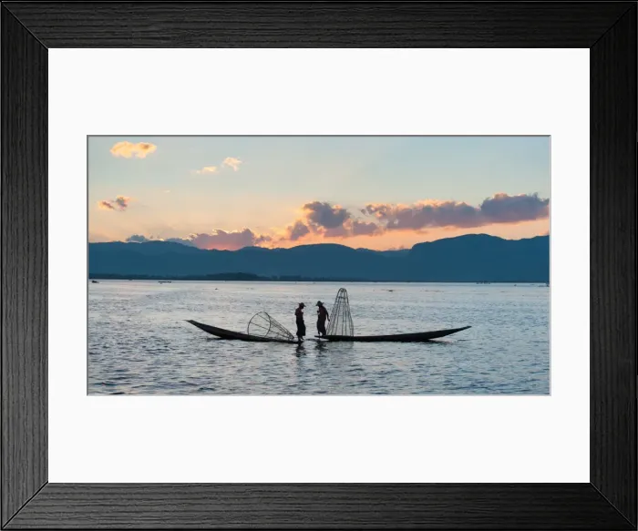 Framed Print : Fisherman at inle lake Framed Print : Fisherman at inle lake