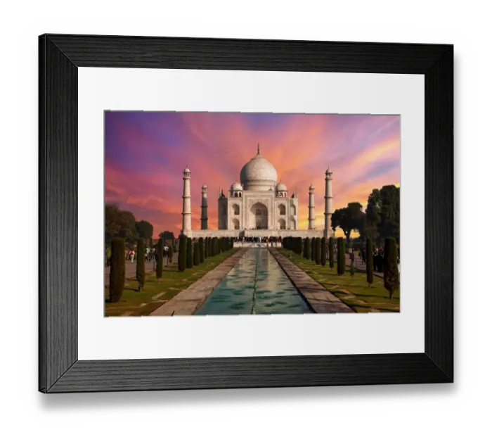 Framed Print : Sunrise at Taj Mahal, Agra, Uttar Pradash, India Framed Print : Sunrise at Taj Mahal, Agra, Uttar Pradash, India