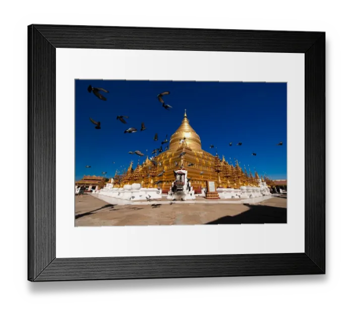 Framed Print : Shwezigon Pagoda in Bagan Framed Print : Shwezigon Pagoda in Bagan