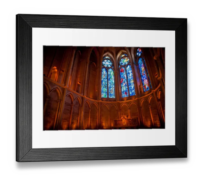 Framed Print : Church painted glass on Notre-Dame de Reims, Reims Cathedral Framed Print : Church painted glass on Notre-Dame de Reims, Reims Cathedral
