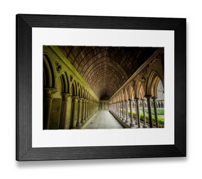 Framed Print : Interior of abbatial church Mont Saint-Michel, Normandy, France Framed Print : Interior of abbatial church Mont Saint-Michel, Normandy, France