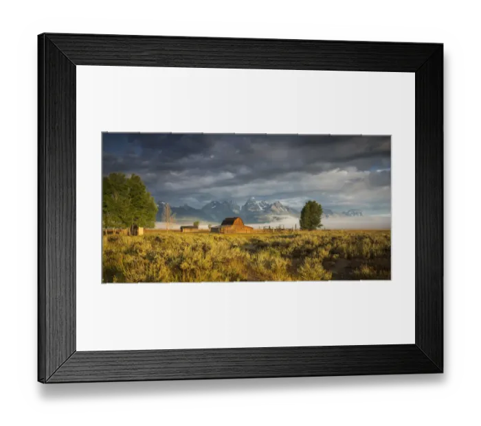 Framed Print : Mormon Row Sunrise Framed Print : Mormon Row Sunrise