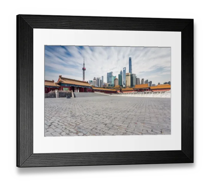 Framed Print : beijing and shanghai Framed Print : beijing and shanghai