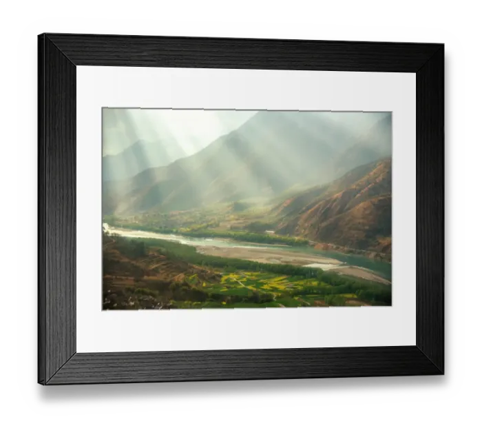 Framed Print : A famous bend of yangtze river in Yunnan Province Framed Print : A famous bend of yangtze river in Yunnan Province