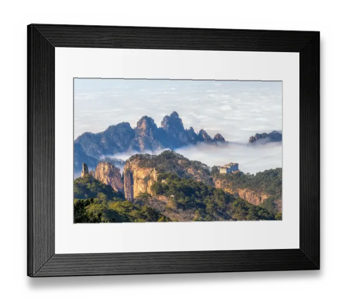 Framed Print : Mt. Huangshan in Anhui, China
