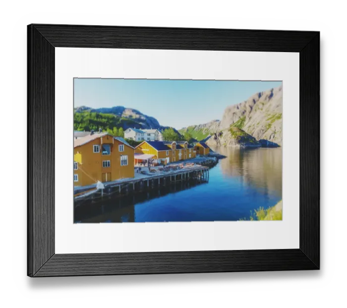 Framed Print : Nusfjord in Lofoten Framed Print : Nusfjord in Lofoten