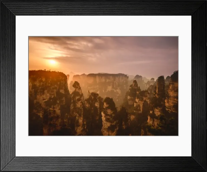 Framed Print : Wulingyuan Sunrise